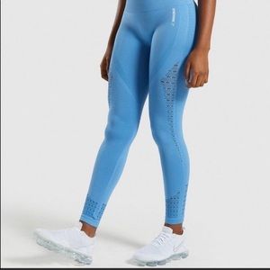 NWT Energy + Seamless Leggings - Malibu Blue - Small